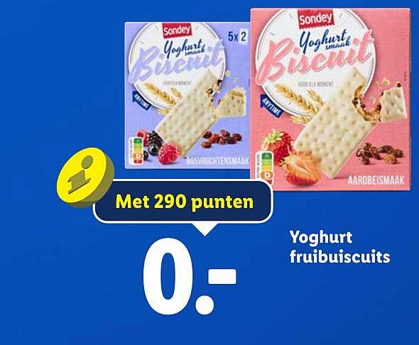Yoghurt fruitbiscuits