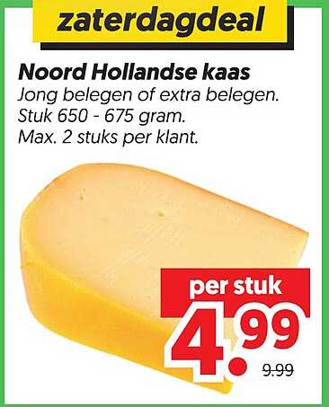 zaterdagdeal Noord Hollandse kaas