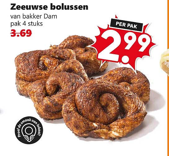 Zeeuwse bolussen van bakker Dam pak 4 stuks
