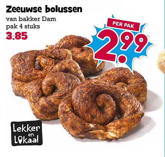 Zeeuwse bolussen van bakker Dam pak 4 stuks