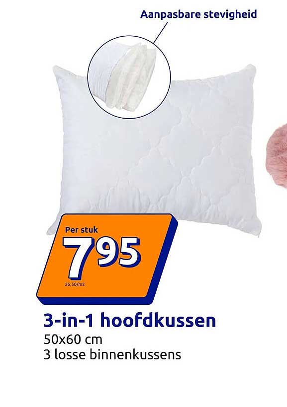3-in-1 hoofdkussenen