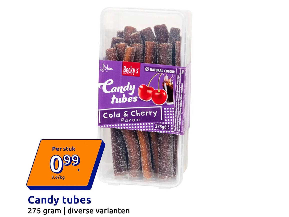 Candy tubes 275 gram | diverse varianten