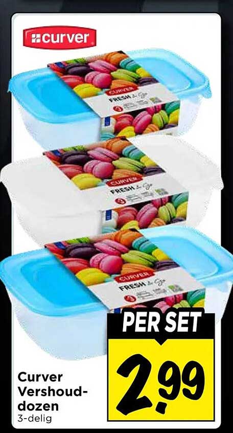 Curver Vershouddozen 3-delig PER SET