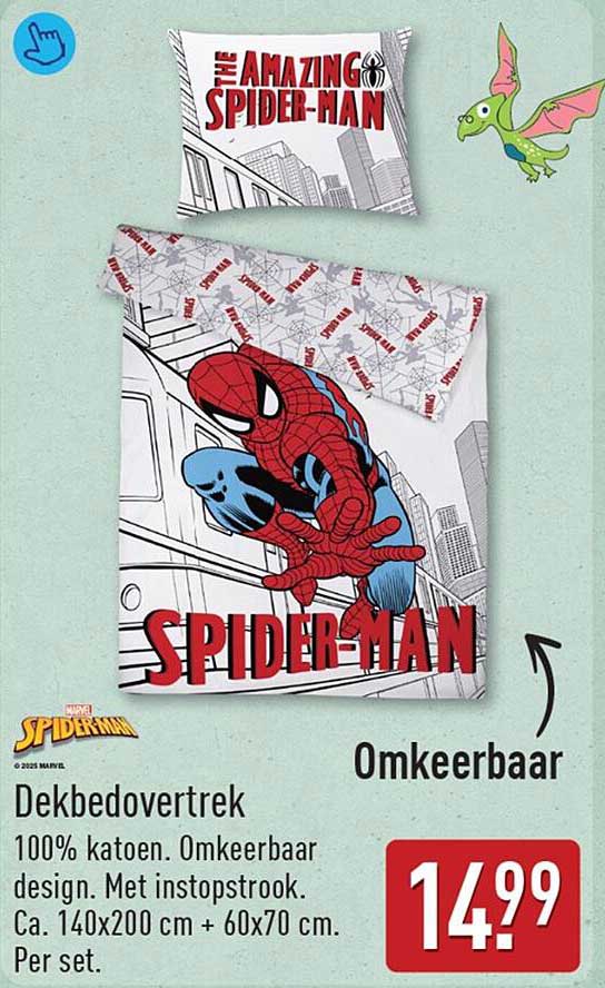 Dekbedovertrek Spider-Man Omkeerbaar