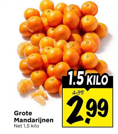 Grote Mandarijnen Net 1,5 kilo
