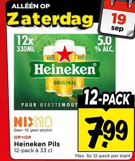 Heineken Pils 12-pack à 33 cl
