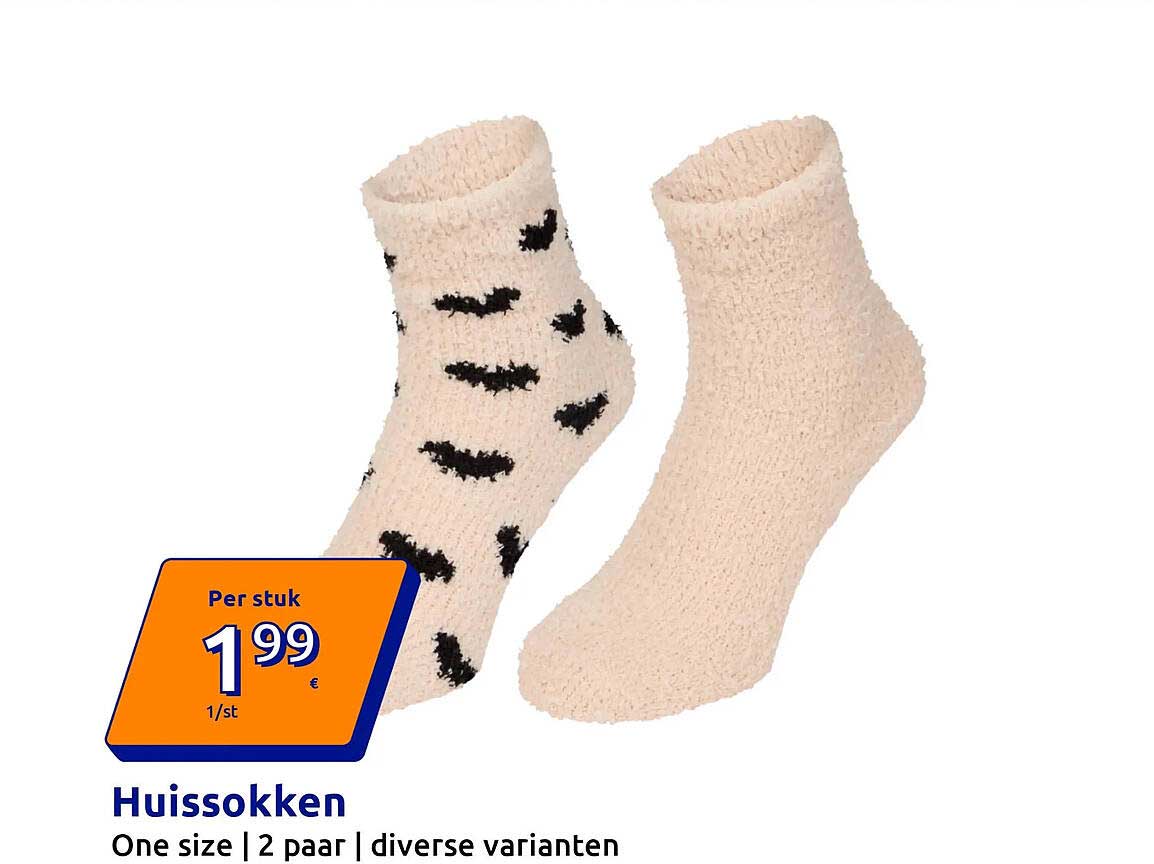 Huissokken One size | 2 paar | diverse varianten