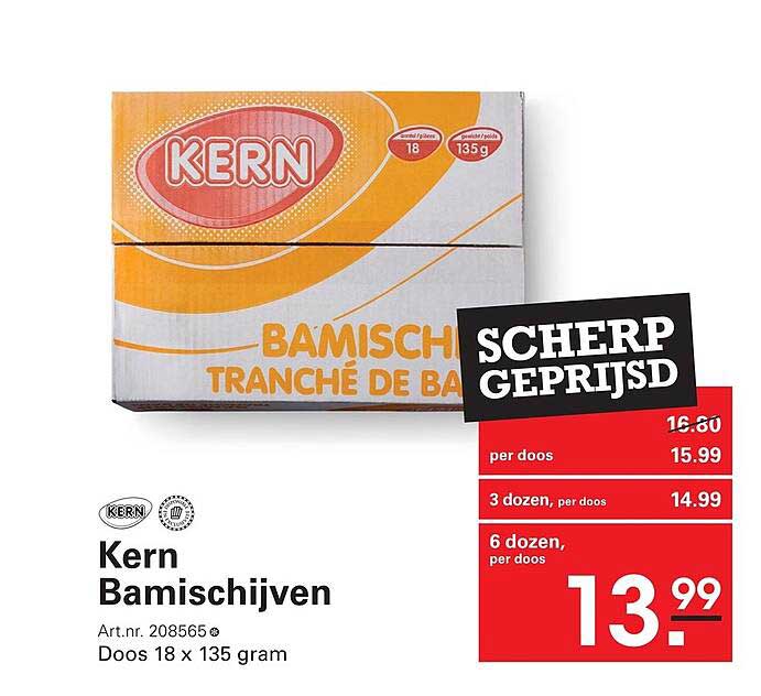 Kern Bamischaijven SCHERP GEPRIJSD