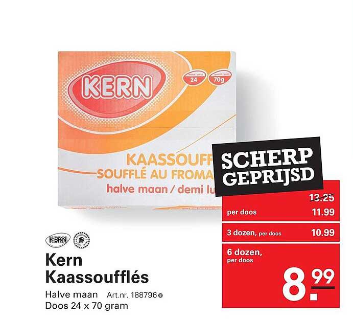 Kern Kaassoufflés Halve maan / demi lune