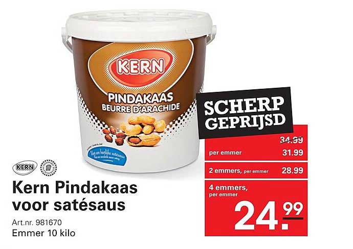 Kern Pindakaas voor satésaus