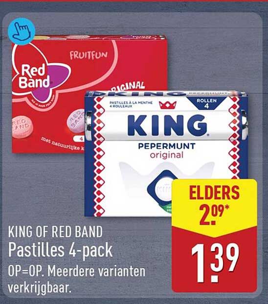 KING OF RED BAND Pastilles 4-pack