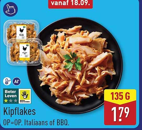 Kipflakes 0P=0P. Italiaans of BBQ.