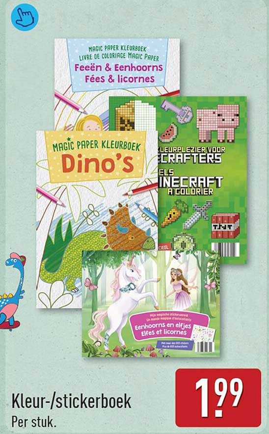 Kleur-/stickerboek