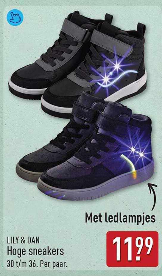LILY & DAN Hoge sneakers Met ledlampjes