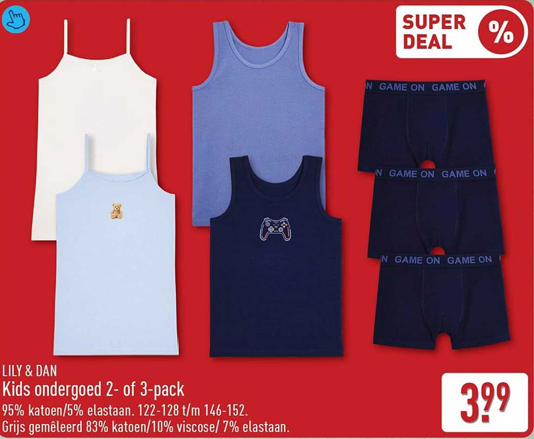 LILY & DAN Kids ondergoed 2- of 3-pack