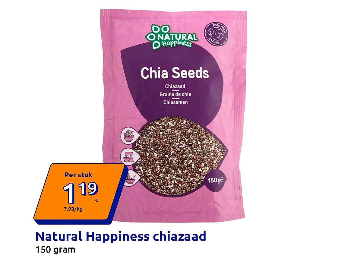 Natural Happiness chiazaad 150 gram