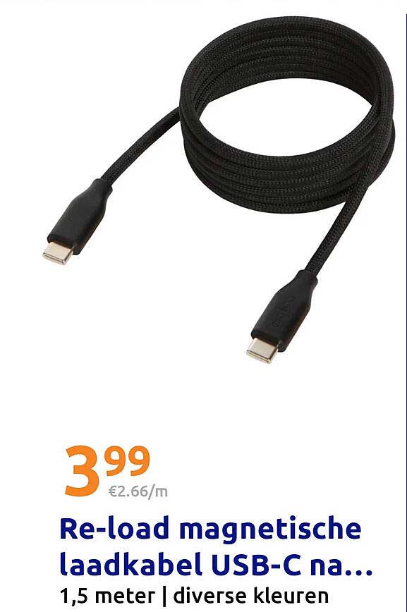 Re-load magnetische laadkabel USB-C na...