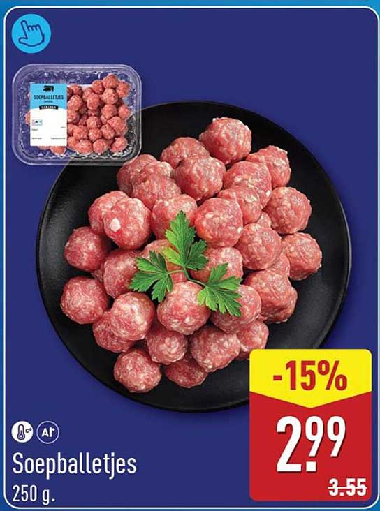Soepballetjes 250 g -15%