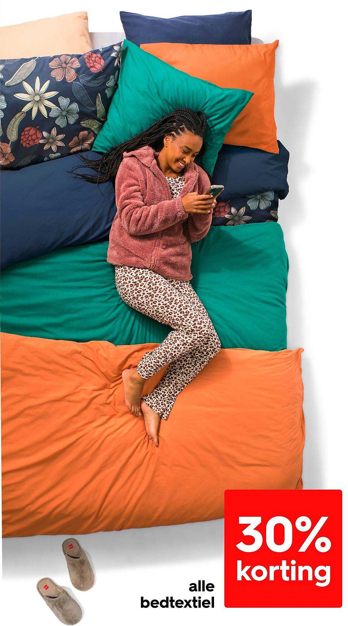 30% korting op alle bedtextiel