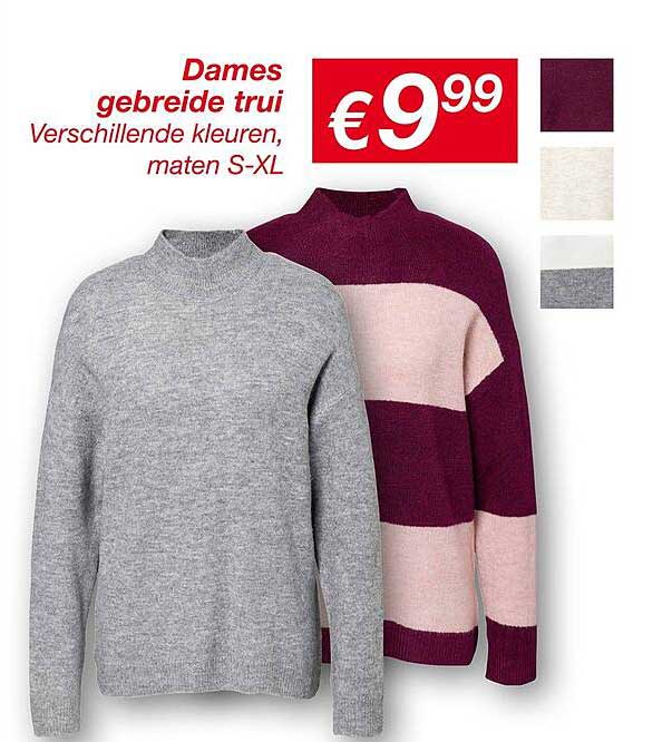 Dames gebreide trui