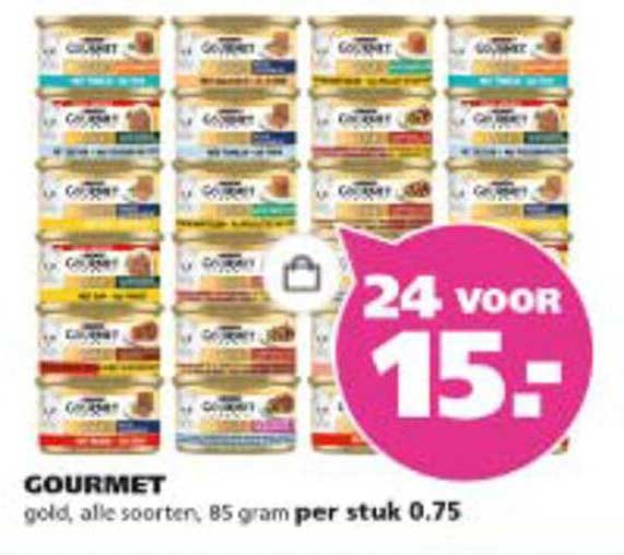 GOURMET gold, alle soorten, 85 gram per stuk 0.75