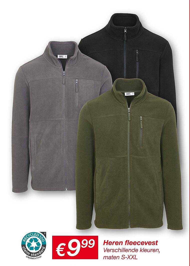 Heren fleecevest