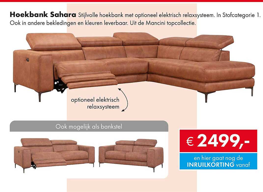Hoekbank Sahara