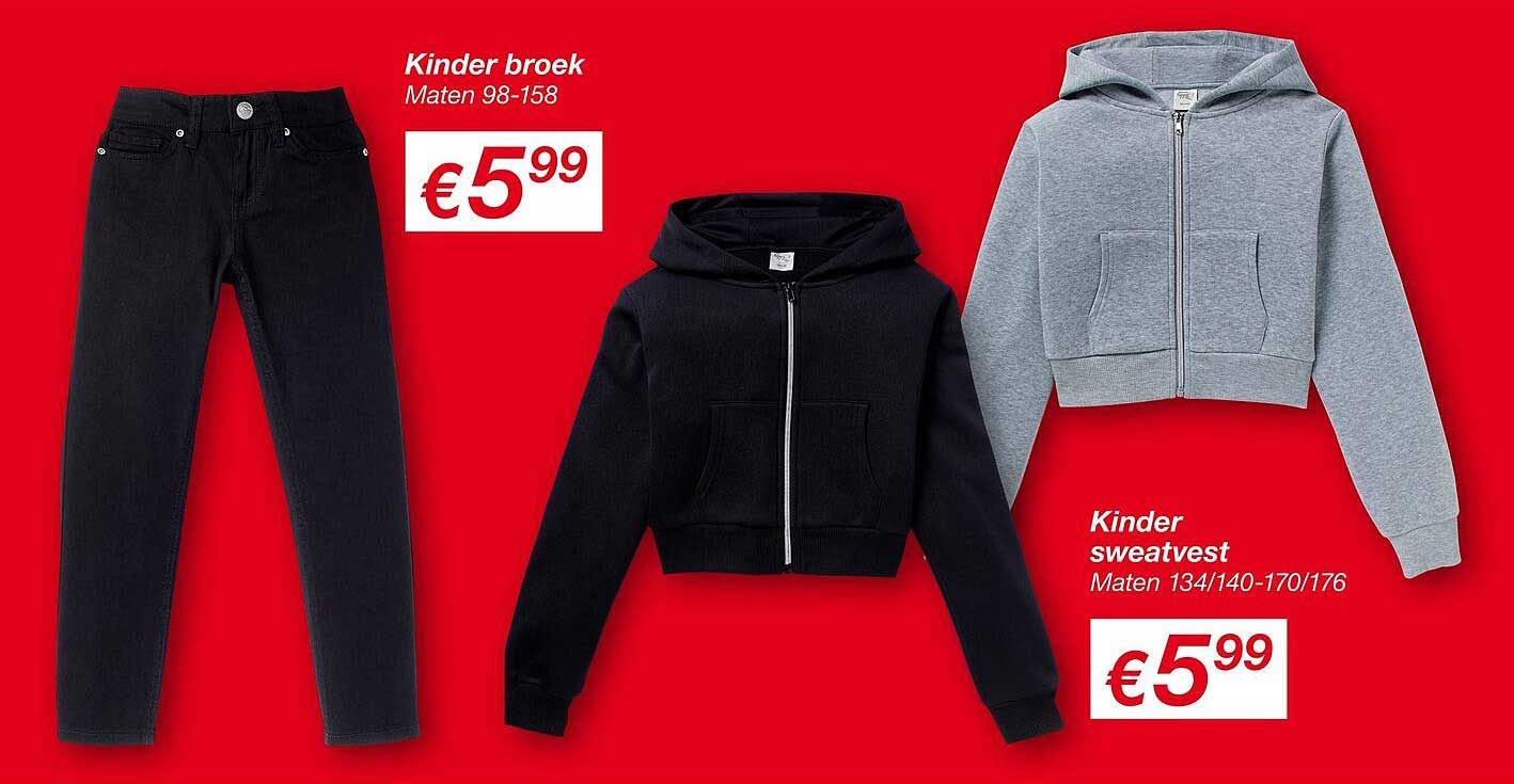 Kinder broek en Kinder sweatvest