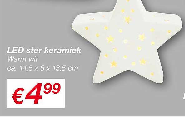 LED ster keramiek