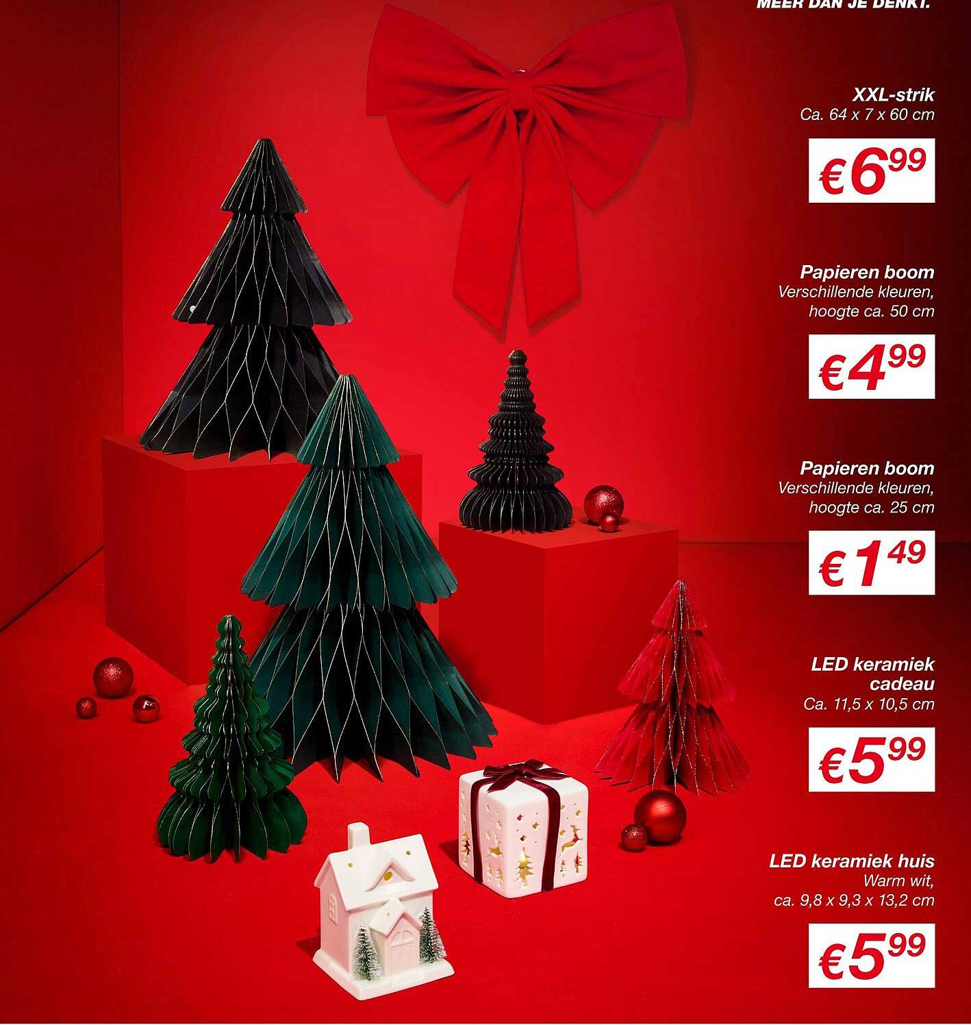 Papieren boom Verschillende kleuren, hoogte ca. 50 cm