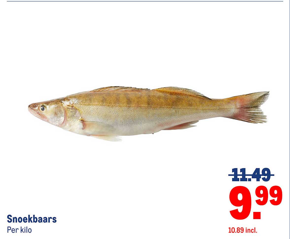 Snoekbaars per kilo