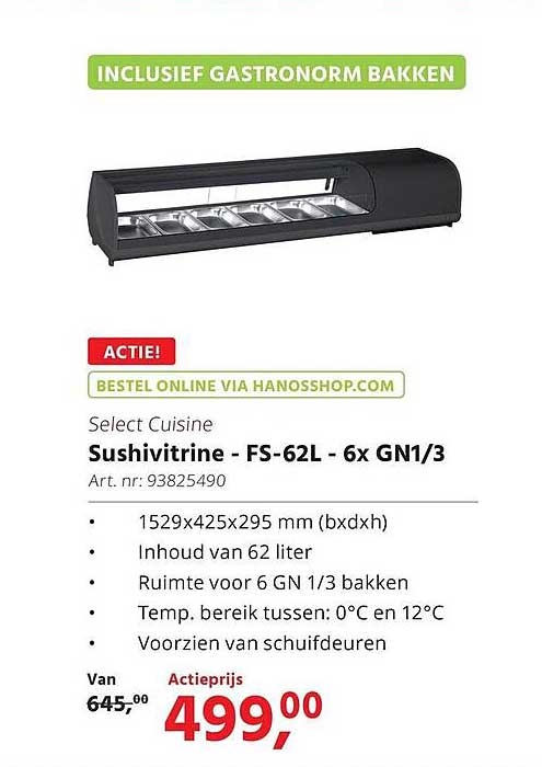 Sushivitine - FS-62L - 6x GN1/3