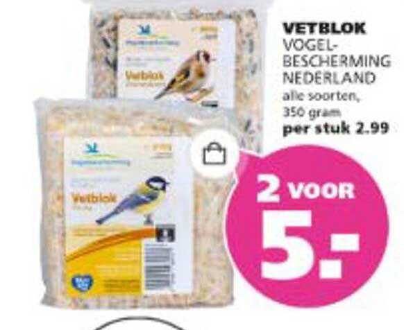 VETBLOK VOGEL-BESCHERMING NEDERLAND