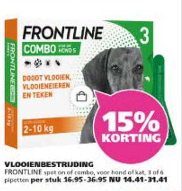 VLOOIENBESTRIJDING FRONTLINE COMBO SPOT ON HOND S