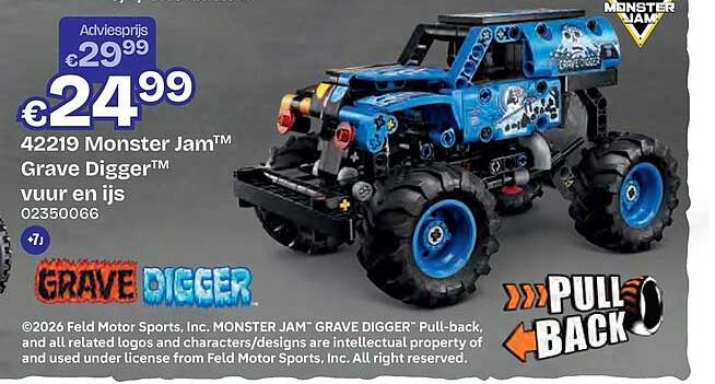 42219 Monster Jam™ Grave Digger™ vuur en ijs