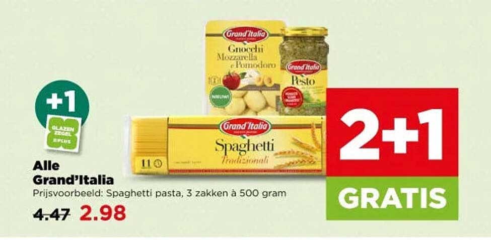 Alle Grand'Italia 2+1 gratis