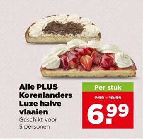 Alle PLUS Korenlanders Luxe halve vlaaien