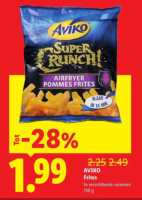 Aviko Frites in verschillende varianten 750 g