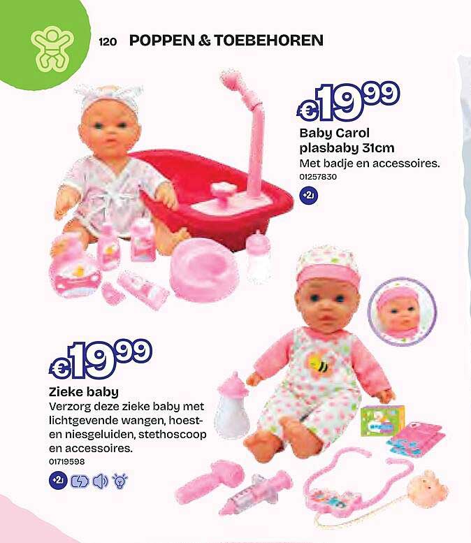 Baby Carol plasbaby 31cm