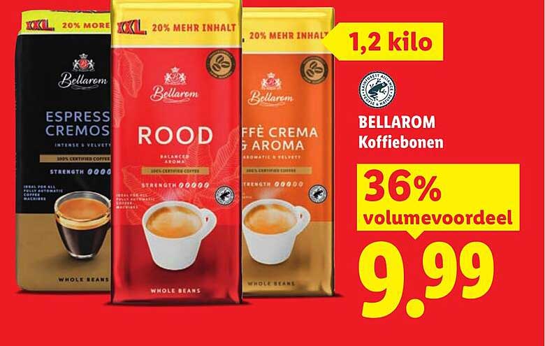 Bellarom Koffiebonen 1,2 kilo 36% volumvoordeel