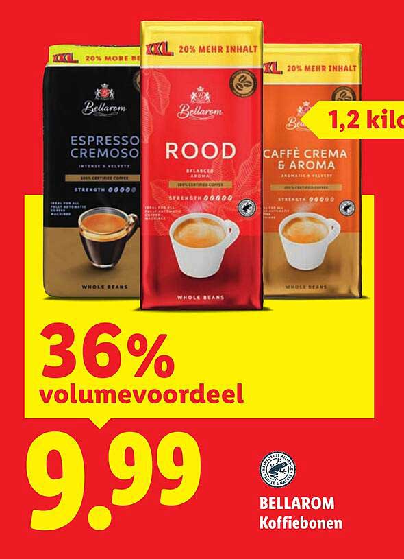 Bellarom Koffiebonen 36% volumevoordeel