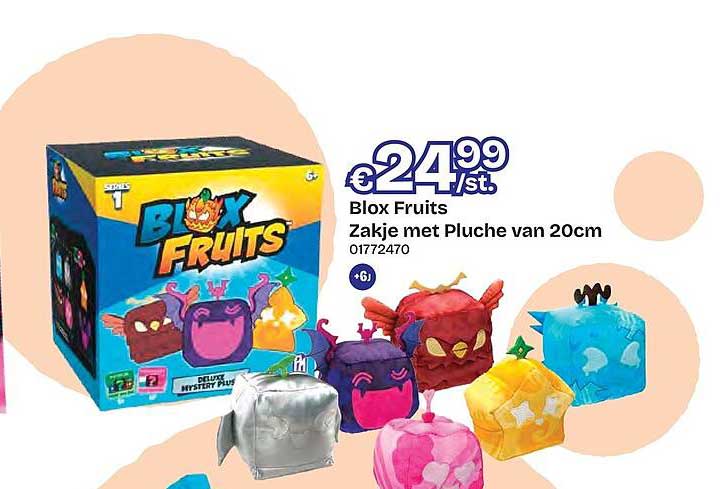 Blox Fruits Zakje met Pluche van 20cm
