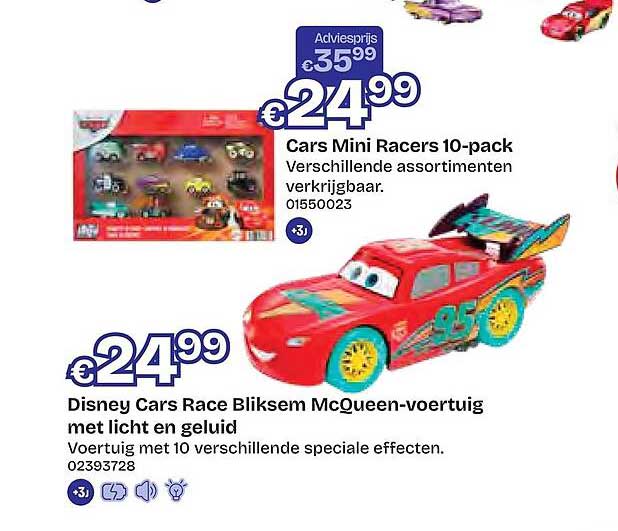 Cars Mini Racers 10-pack