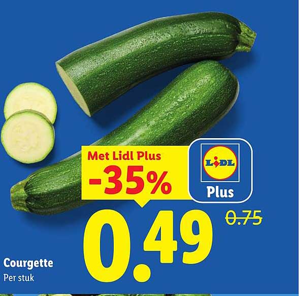 Courgette Met Lidl Plus -35%