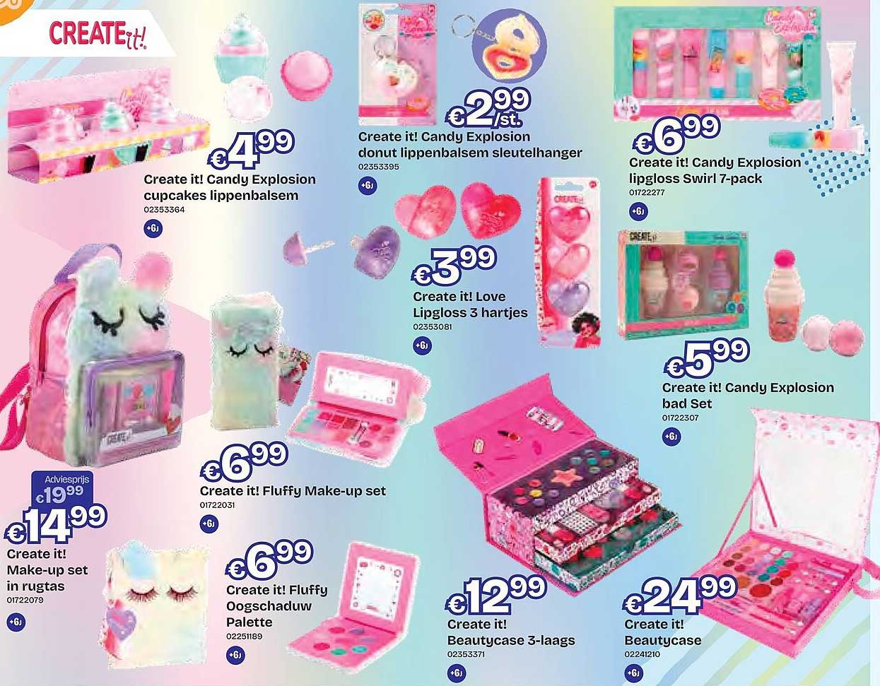 Create it! Make-up set in rugtas