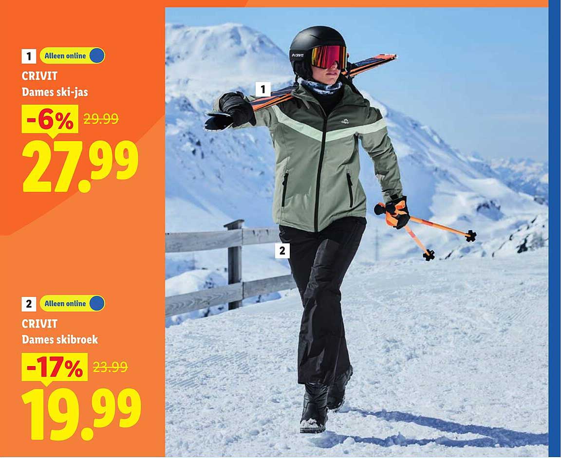 CRIVIT Dames ski-jas Alleen online