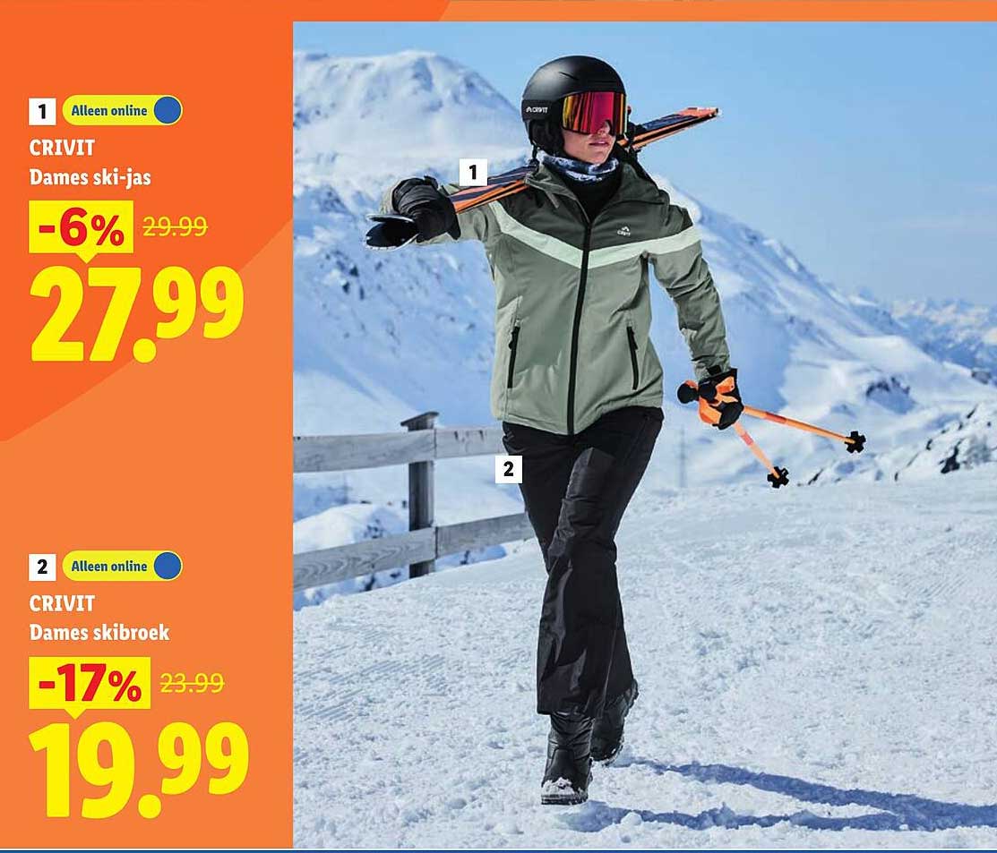 CRIVIT Dames ski-jas Alleen online