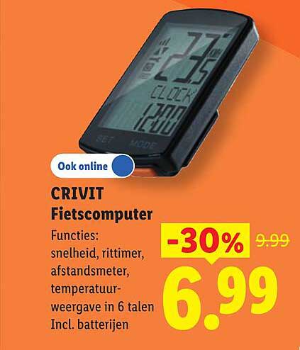 CRIVIT Fietscomputer