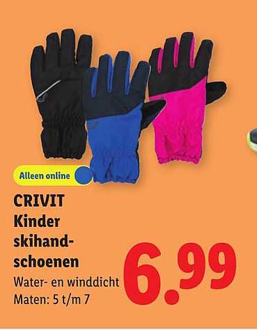 CRIVIT Kinder skihandschoenen