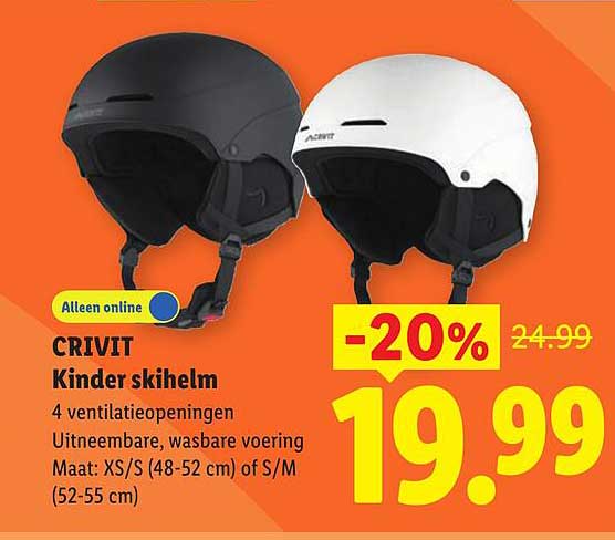 CRIVIT Kinder skihelm -20%